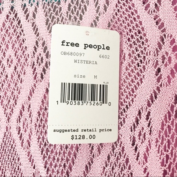 NWT Free People Wisteria Mock Neck Lace Dress - Picture 4 of 7